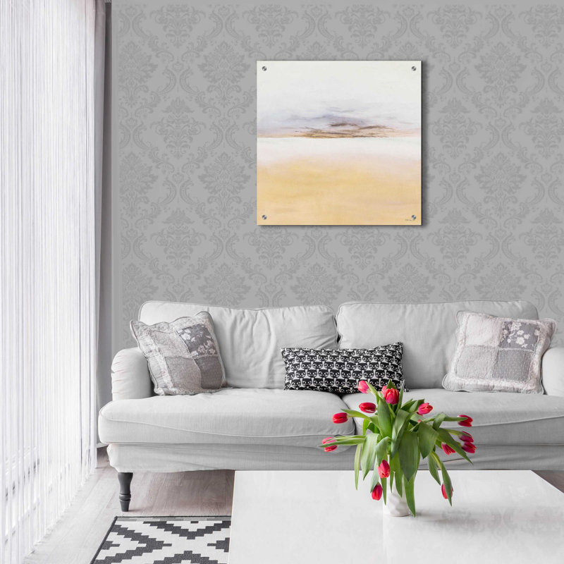 «Island Calm I» par Stellar Design Studio, art mural en verre acrylique, H 24 po x l 24 po x P 0,2 po