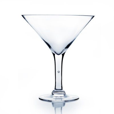 Vase en verre martini stubby