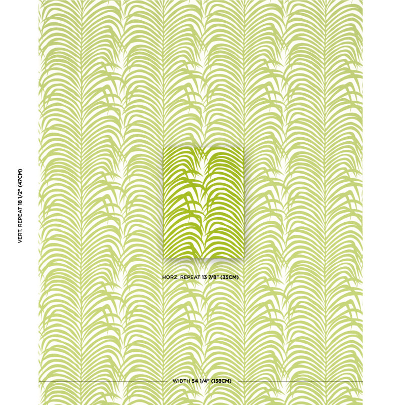Zebra Palm Woven Indoor/Outdoor Fabric