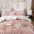 Solayne 100% Washed Cotton Duvet Cover Set with Faux Hemp Texture, Solid Color, Zipper Closure and Corner Ties-111685177-111685170