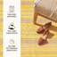 Sunflower Ticking Yellow Machine Washable Rug-1396948157