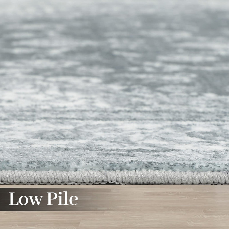 Runner 230 cm x 60 cm Abstract Washable Area Rug
