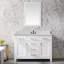   Plateau de meuble-lavabo simple en quartz 48 po avec lavabo Sparkle - pour remplacement de meuble-lavabo, sans armoire