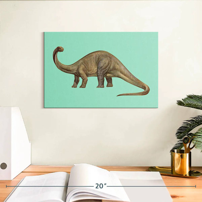 Brontosaurus Illustration, 8" H x 12" W