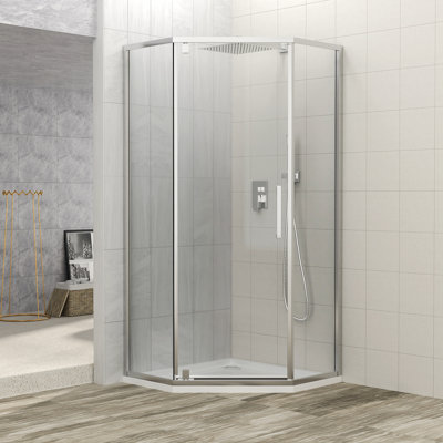 34.00'' - W x 31'' H Door Shower Door with