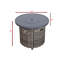 Table de foyer d'extérieur en aluminium 25 po x l 32 po avec couvercle-114833148