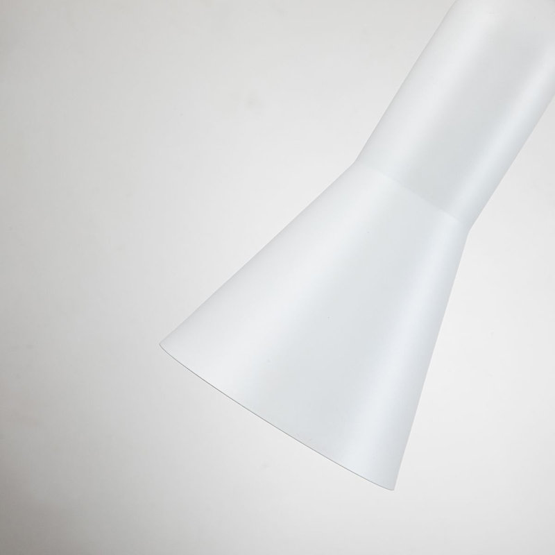 Bijoux White Pendant with Geometric Figure, 22.5" H x 5.25" W x 5.25" D, White