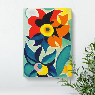 Art Flowers Abstract No.2 - Wrapped Canvas