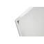 Novelty Glass Framed Wall Mounted Accent Mirror in White