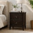 Garrett Cappuccino 2-Drawer Rectangular Nightstand