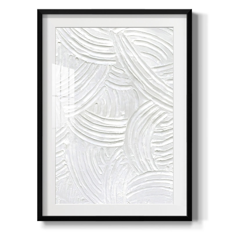 Sandstone Grooves II - Impression encadrée, Noir