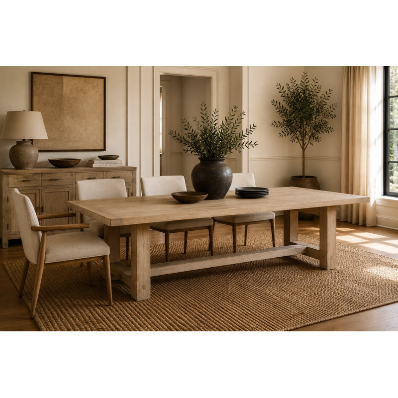Amalfi Square Pine Wood Dining Table