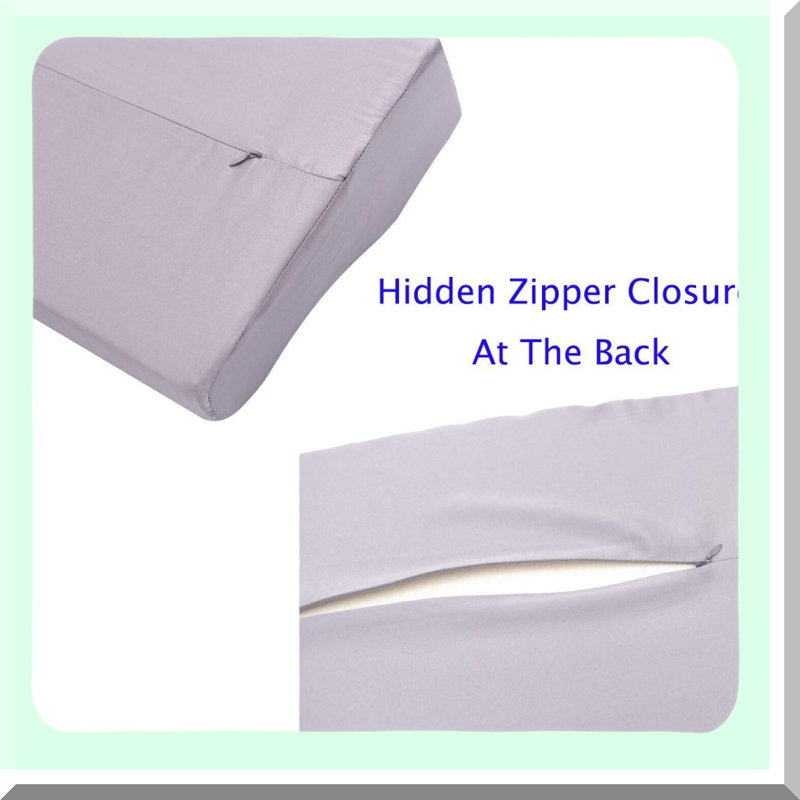 OrthoSilk ErgoCover - Mulberry Silk Pillowcase for Orthopedic Sleeping Pillow, Contour Memory Foam Pillow Cover, Butterfly Shape 24 x 15 inch, White