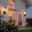 Applique murale d'extérieur, luminaire extérieur brun avec verre transparent, applique de porche imperméable pour garage, patio-392745065