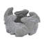 Pot à fleurs 10x8x6.5 "5 Bunny Cement