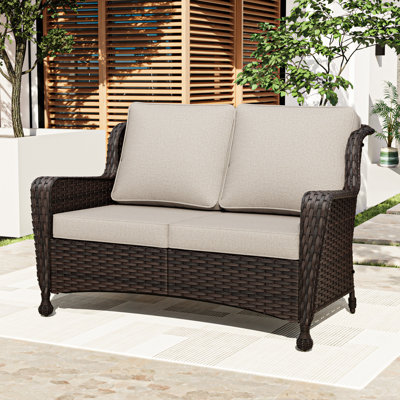 Wicker Outdoor Patio Loveseat
