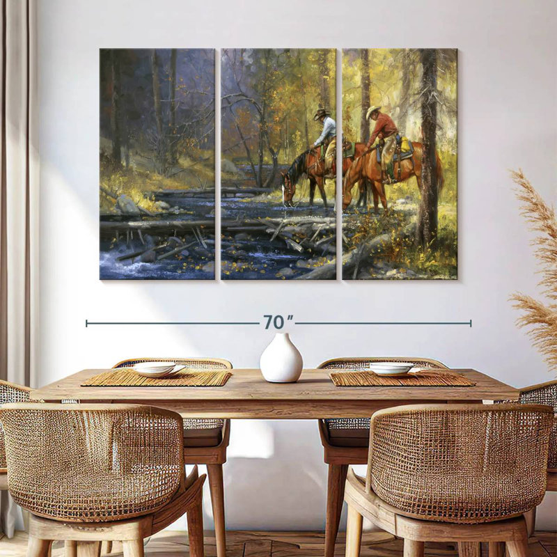 Lelar Cold Water And Falling Leaves, 42" H x 65" W