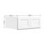 Armoire murale standard Shaker de l 30 po x P 24 po x H 12 po Homeibro Cozy Design-915386475-915285827