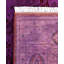 Tapis unique noué à la main mauve Rachal - 6 pi 2 po x 9 pi 3 po