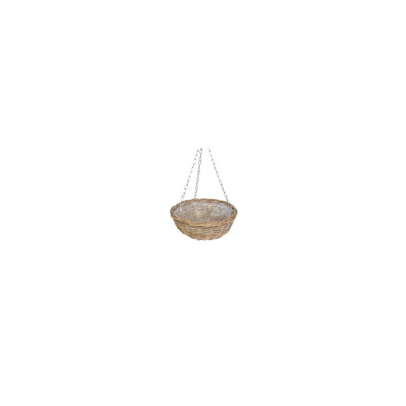 Rattan Planter, 6" H x 12" W x 12" D