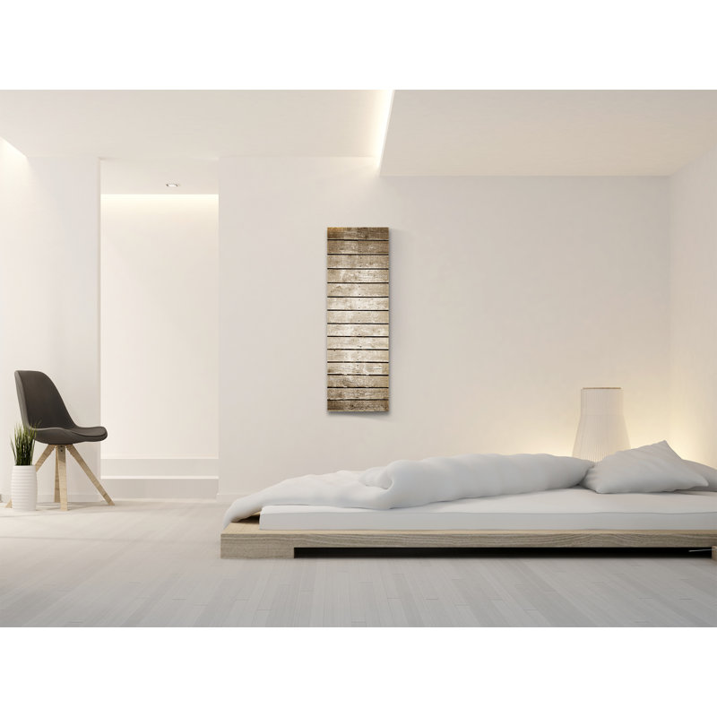 Brown Radiant Wall Mounted Glass Heater Panel, 16x48 inches