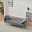 Canapé-lit convertible de 69 pouces avec dossier réglable à 3 positions, canapé en tissu pour petits espaces, salon et chambre à coucher-1091359048