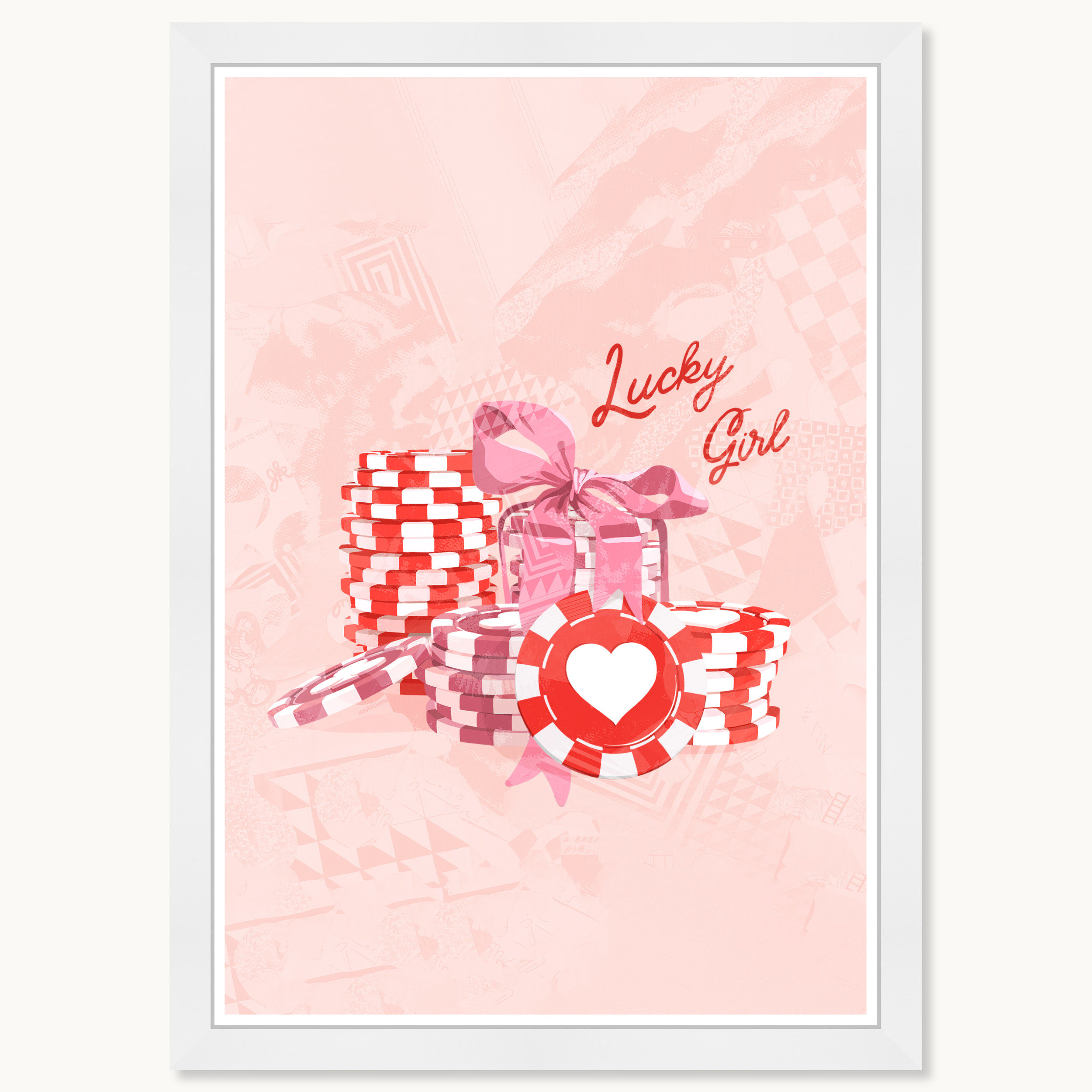 Trinx Entertainment And Hobbies Lucky Girl Framed On Acidfree Archival