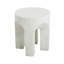 Table d'appoint / table de bout d'extérieur ronde MGO, table d'appoint de salon, blanc antique