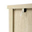 Armoire américaine à 3 tiroirs pour la chambre à coucher, le salon, le bureau, avec glissières inférieures coulissantes lisses, poignées à motif noir captivantes, patins antidérapants, pièces murales verrouillables et panneaux