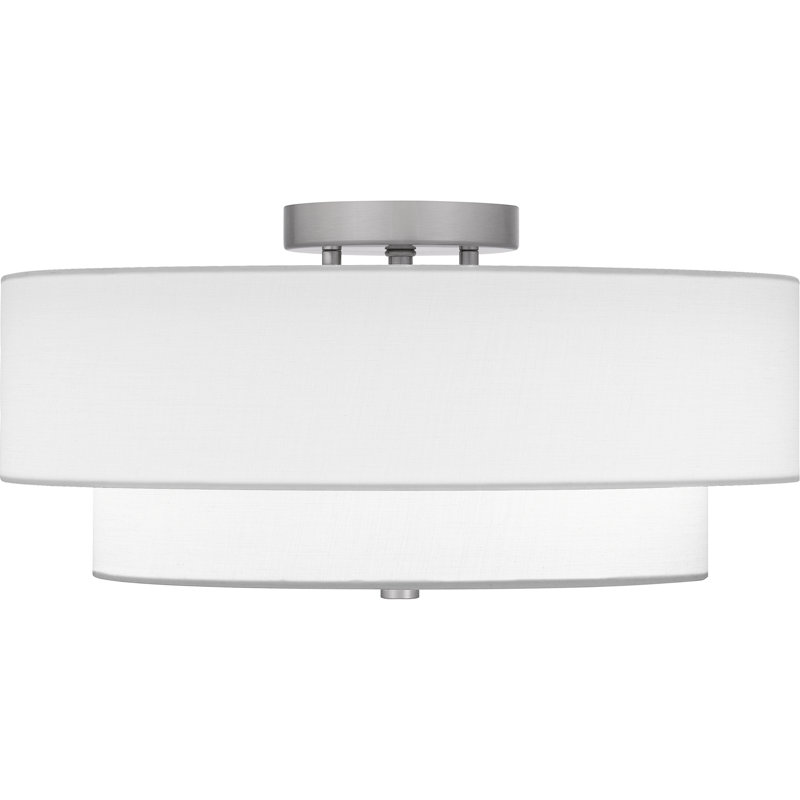Plafonnier semi-encastré en tissu Violante