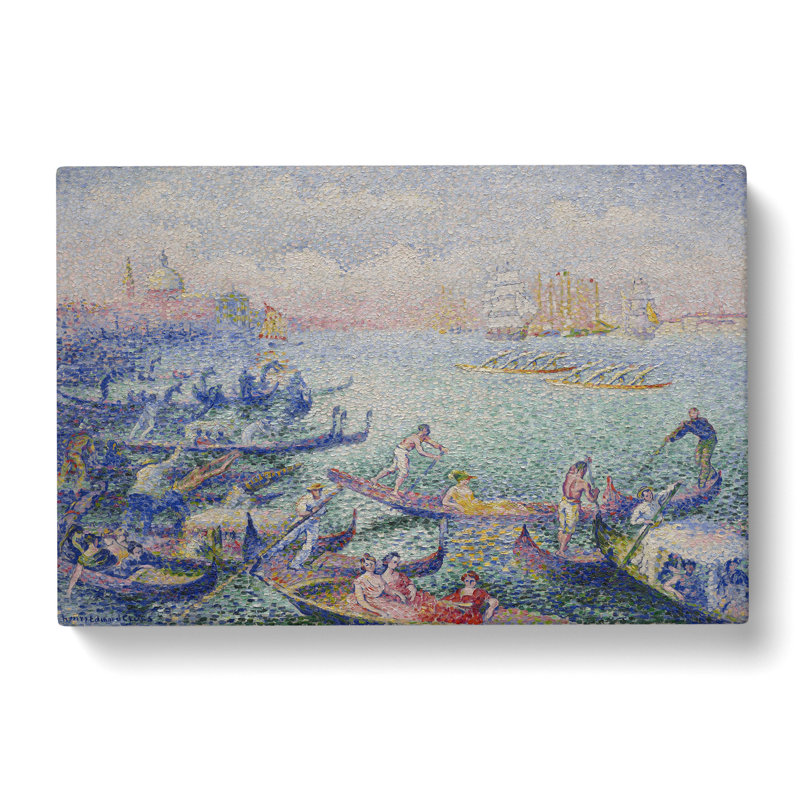 Regatta In Venice by Henri-Edmond Cross - Wrapped Canvas, 50cm H x 76cm W x 3cm D