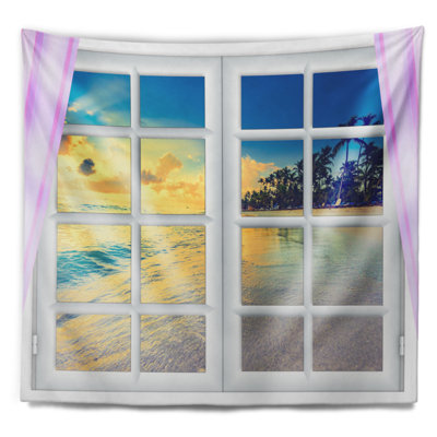 Tapisserie coucher de soleil fermé au soleil