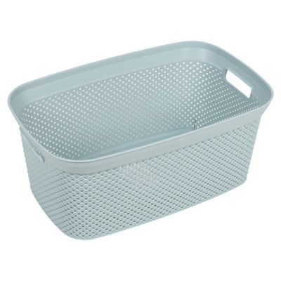 Plastic Laundry Basket with Handles