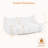 Large Bean Bag Chair for Adults, Oversized Loveseat for Living Room, White-289236819