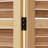 Alanson 47 " W x 67 " H 3 - Panel Solid Wood Folding