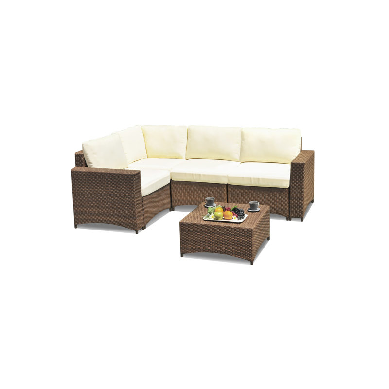 Ensemble de conversation modulaire avec coussins 3 pièces Defranco