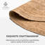 Tapis brun clair en jute / sisal tressé à la main Gage-13669005