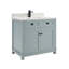 36" Solid Wood Sink Vanity With 1' Artificial Stone Top-451266703-451266689