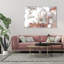 Floral Botanical Rose Gold Feast - Impression sur toile tendue-1900486765-1900486753