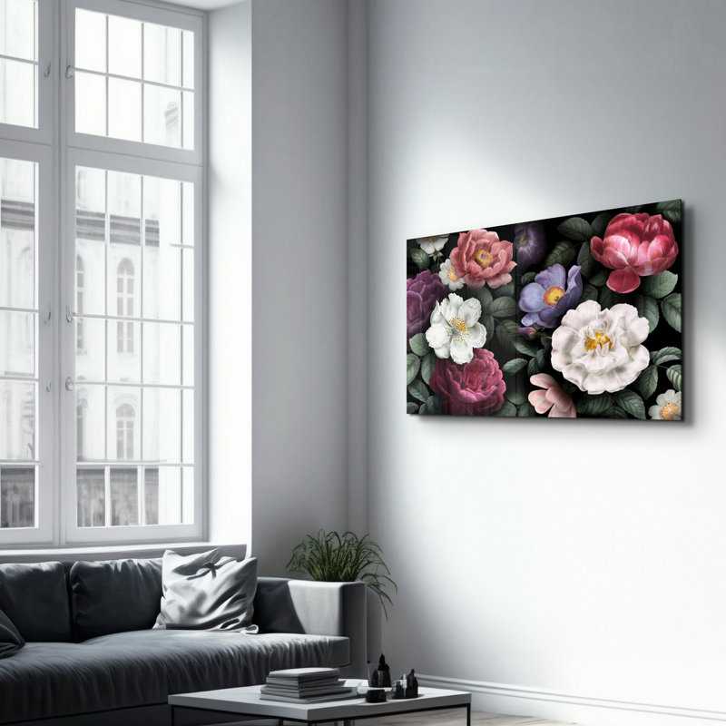 Elegant Tempered Glass Wall Art Painting, 13.8 x 21.7 inches | 100% Tempered Glass, Thickness: 0.16 inches | UV Printed for Vibrant Colors | Perfect for Home Decor, Living Room, & Office Spaces