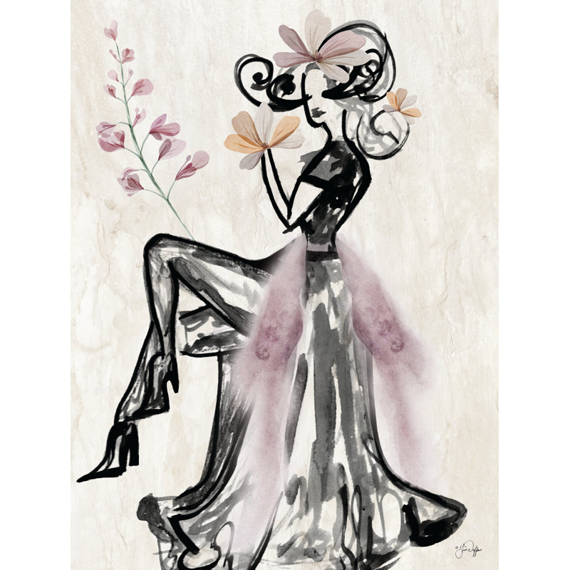 «Royally Glamourous Poised On Canvas» par Yass Naffas Designs, reproduction, H 12 po x l 8 po
