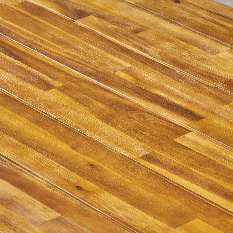 Ensemble de salle à manger d'extérieur 7 pièces en bois d'acacia avec chaises à dossier en corde