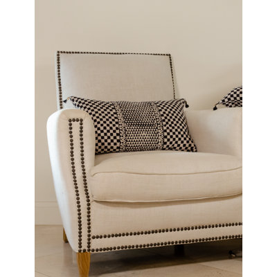 Housse de coussin lombaire gris anthracite Samburi