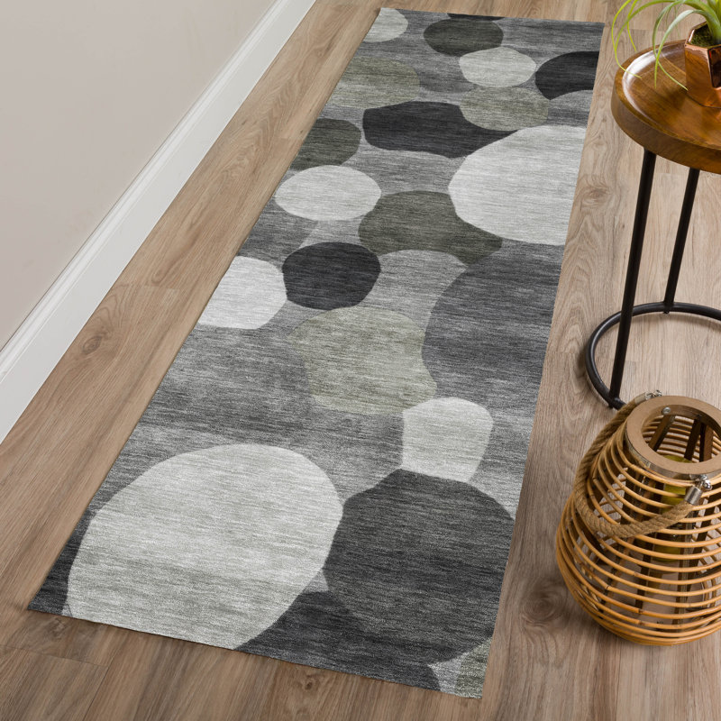 Machine Washable Indoor/Outdoor Jozwiak ACN2375 Geometric Rug, Runner 2'3" x 7'6"