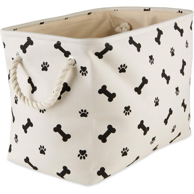 Pet Storage Collection Paw And Bone Prin, Small Rectangle