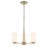 Verlana 19" 3-Light Chandelier - Modern Gold-2883697