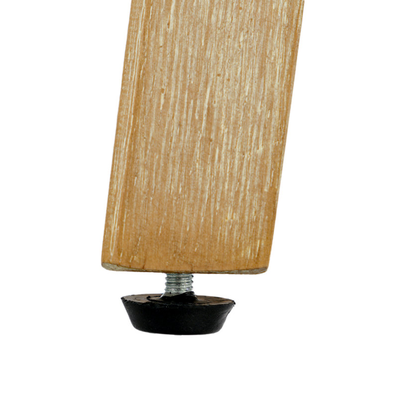 Tabourets de bar extra larges 19,7 po,  Siège en lin gris / structure en bois