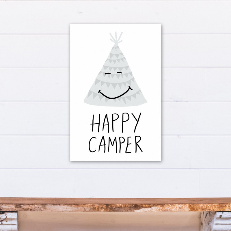 Art sur toile happy camper Burris, H 24 po x l 16 po x P 1,25 po