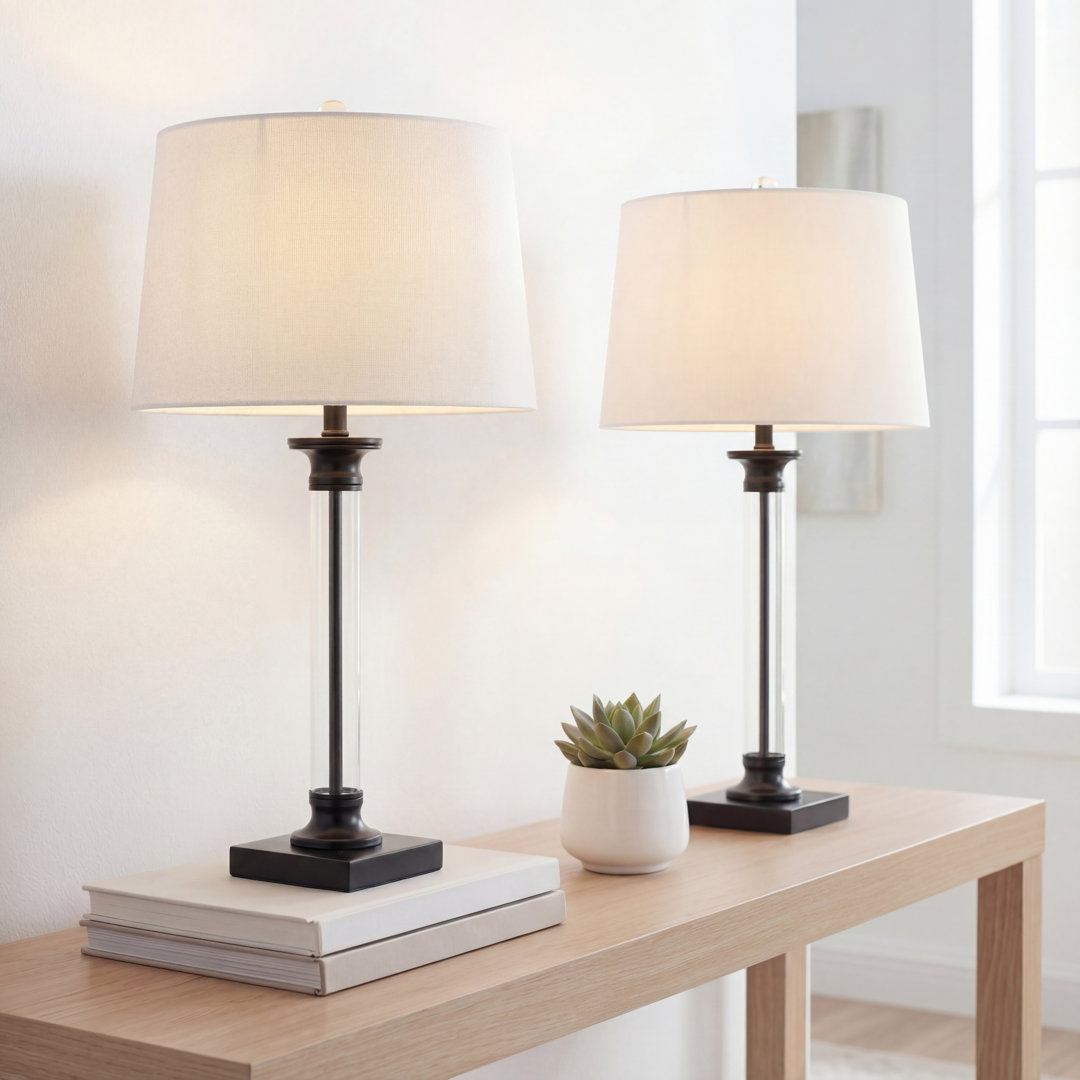 Exeter Table Lamp (Set of 2) Canora Grey