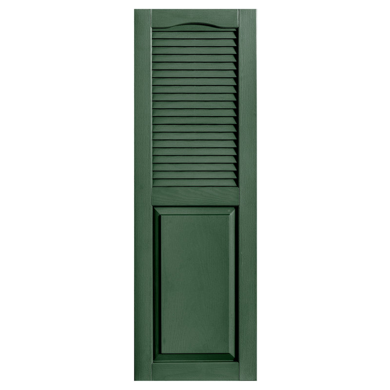 Combinaison droite à persiennes combinées, 60 po, 12 po, Vert
